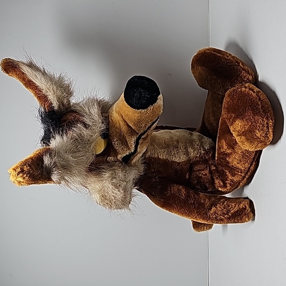 VTG Wile E. Coyote Plush Stuffed Animal 1992 Mighty Star Looney Tunes Warner Bro - Picture 5 of 16